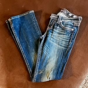 Miss Me RARE COWHIDE 26x31 Boot